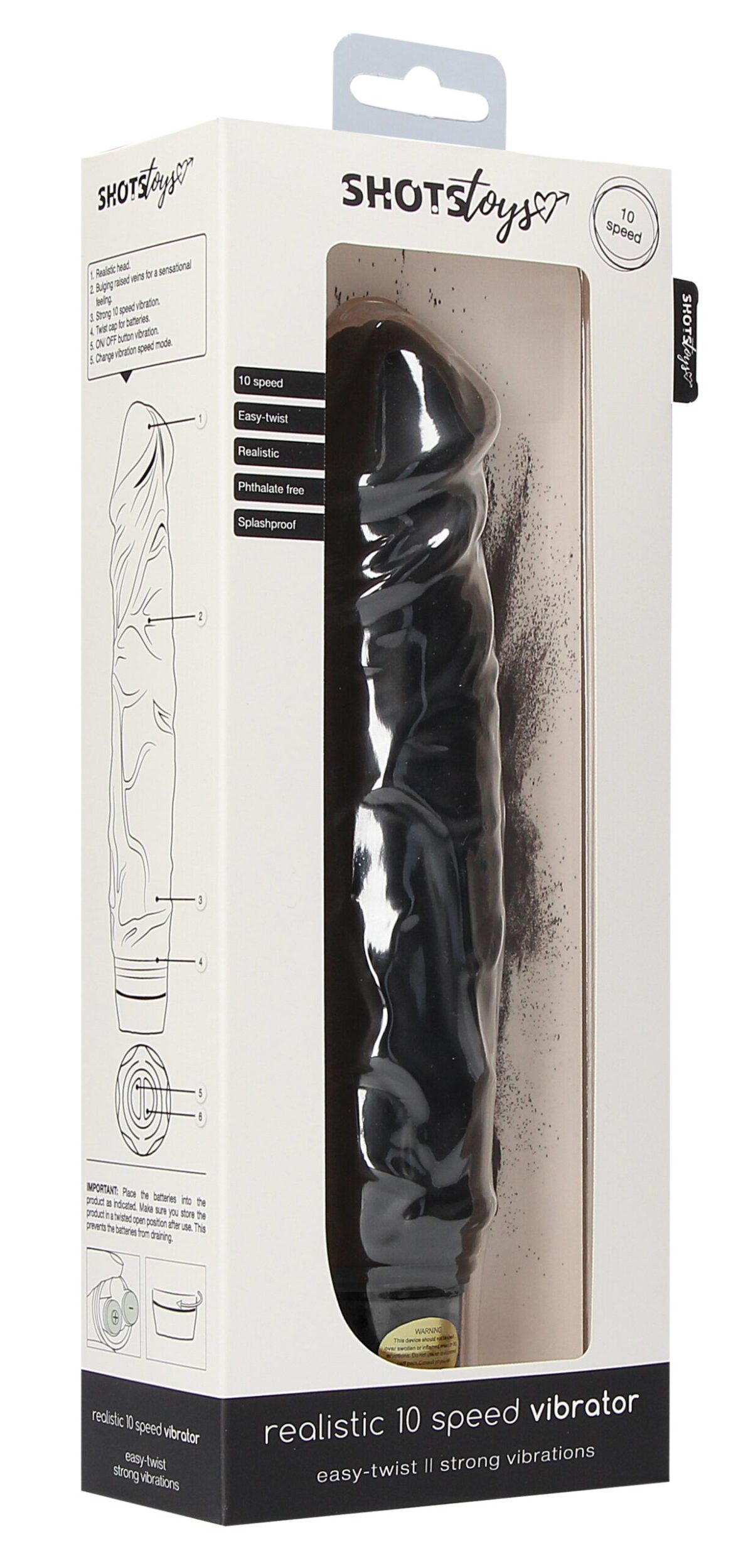 gode vibrant realistic 20 x 5cm noir 1 scaled