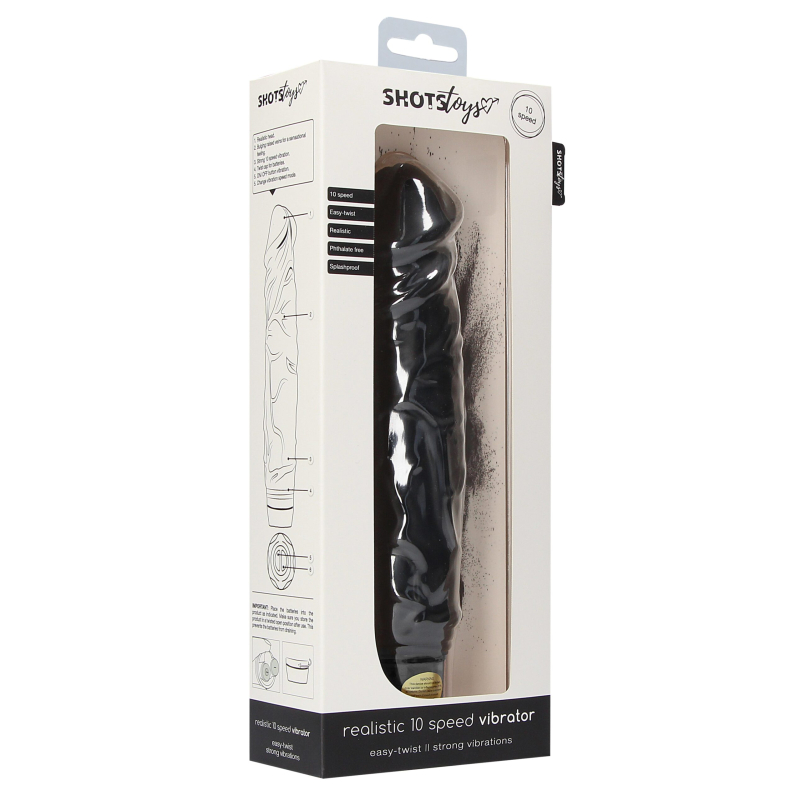 gode vibrant realistic 20 x 5cm noir 1 scaled