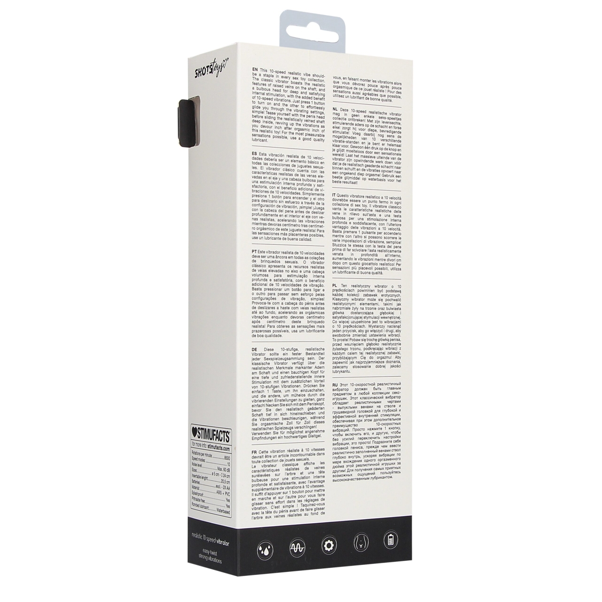 gode vibrant realistic 20 x 5cm noir 5 scaled