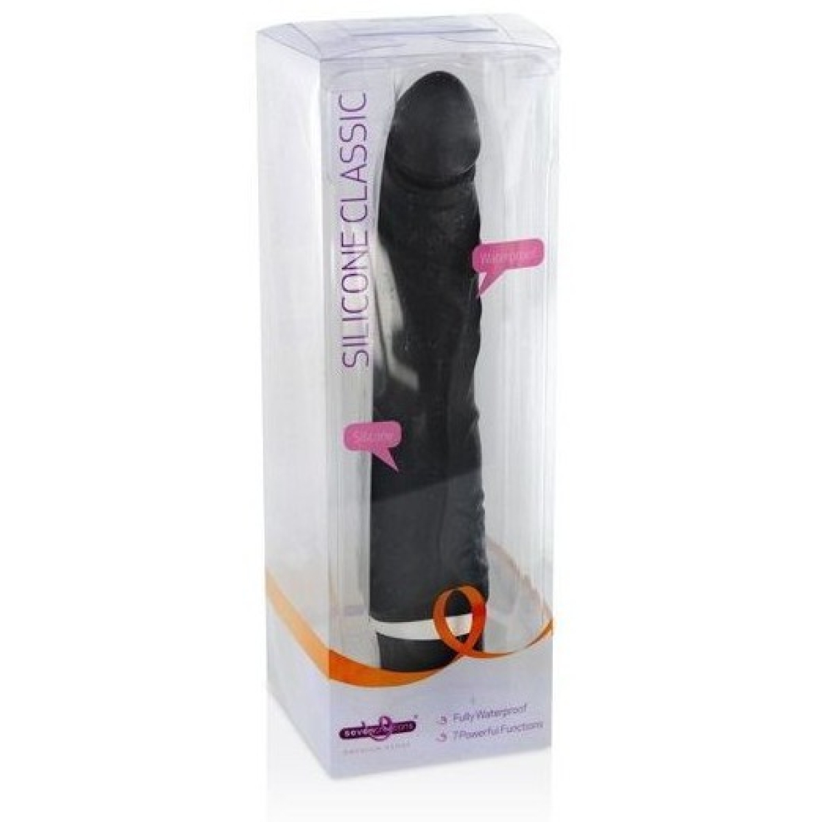gode vibrant slim silicone 15 x 4 cm noir 1