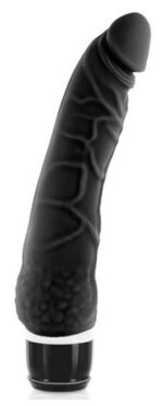 gode vibrant slim silicone 15 x 4 cm noir