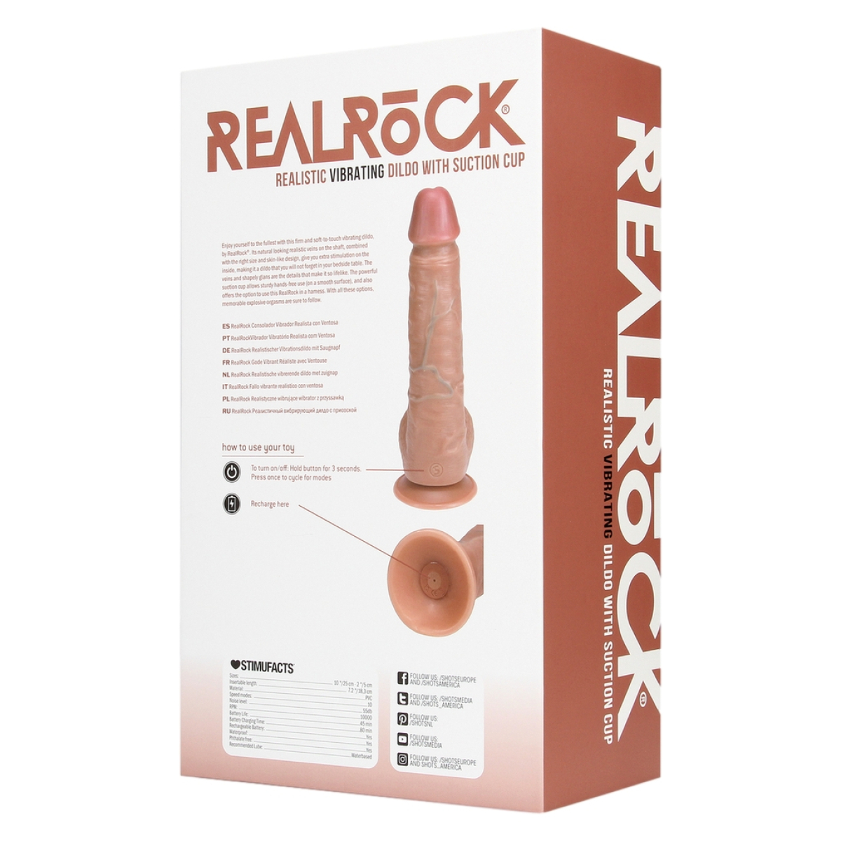 gode vibrant straight strong 19 x 5 cm latino 5