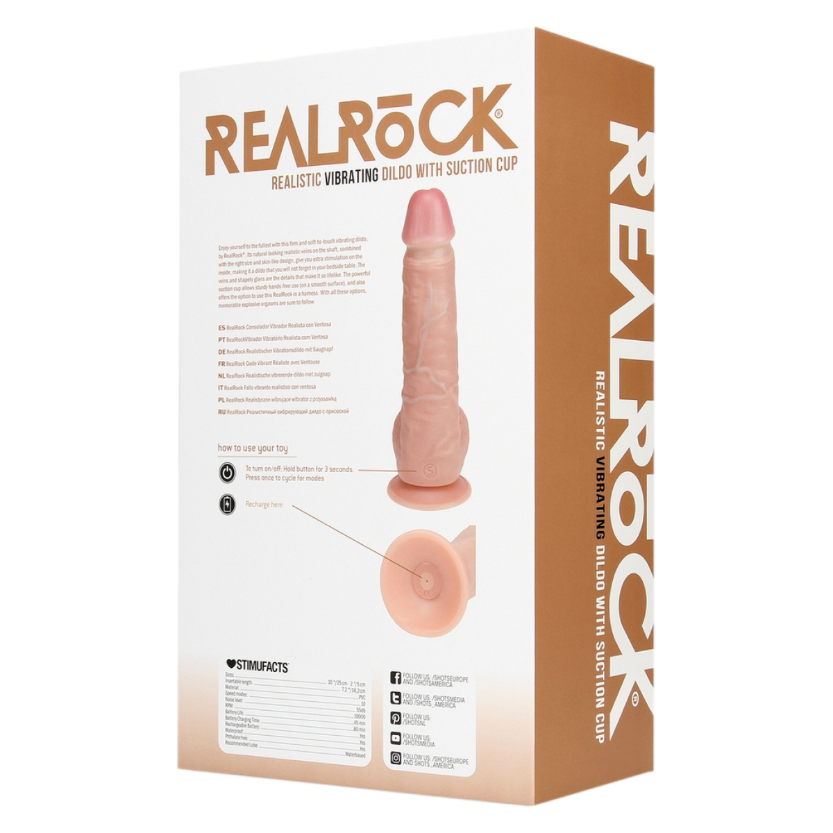 gode vibrant straight strong 19 x 5cm 5