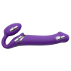 gode vibrant strap on 3 moteurs xl 16 x 45 cm violet scaled