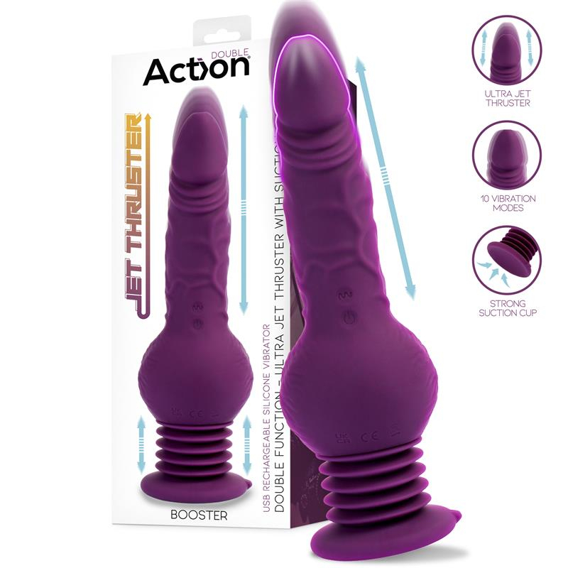 gode vibrant va et vient booster 12 x 42cm 2
