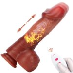 gode vibrant va et vient reversy 15 x 5cm marron