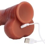 gode vibrant va et vient reversy 15 x 5cm marron 6