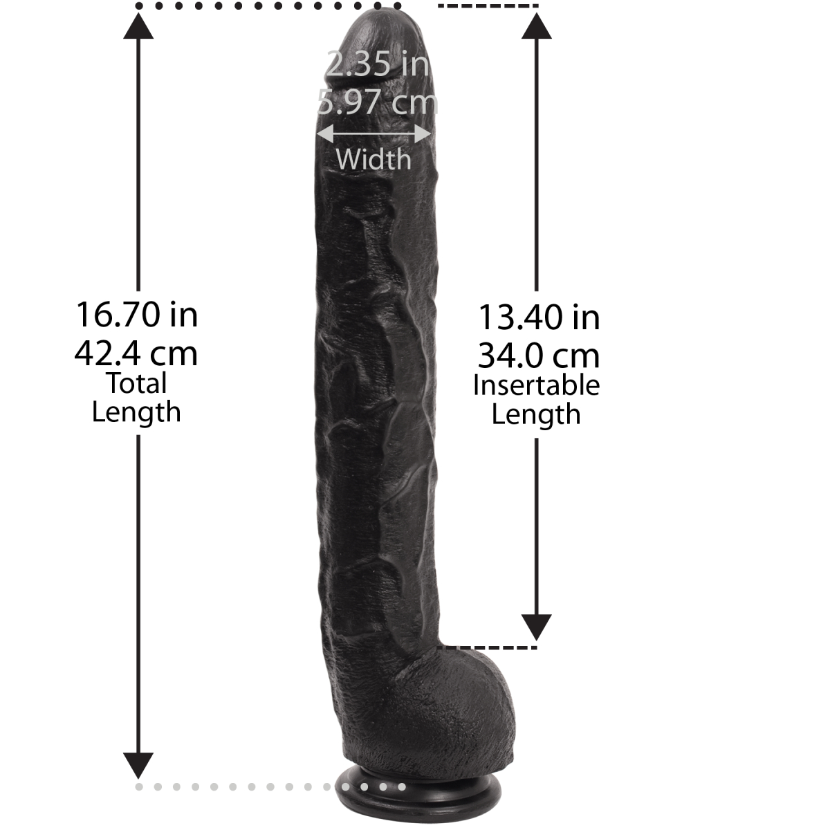 gode xxl dick rambone 34 x 64 cm noir 4
