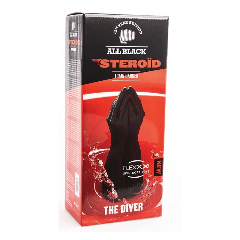 godes abs16 the diver all black steroid 30 x 14cm 1