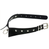 gothic leather collar choker black 1