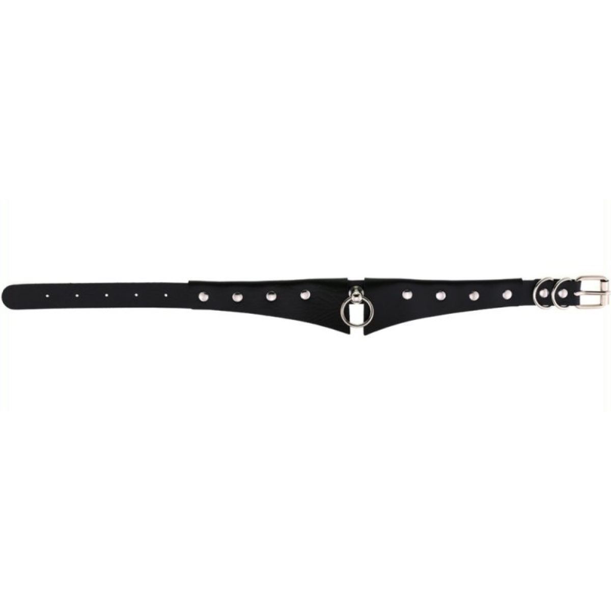 gothic leather collar choker black 5