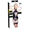 guepiere porte jarretelles vinyl basque rope noire 5