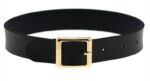 harajuku punk rock leather collar golden black 3