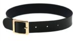 harajuku punk rock leather collar golden black 4