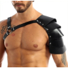 harnais avec epaule ecailles one armor simili noir 3