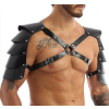 harnais avec epaules armors simili noir 2