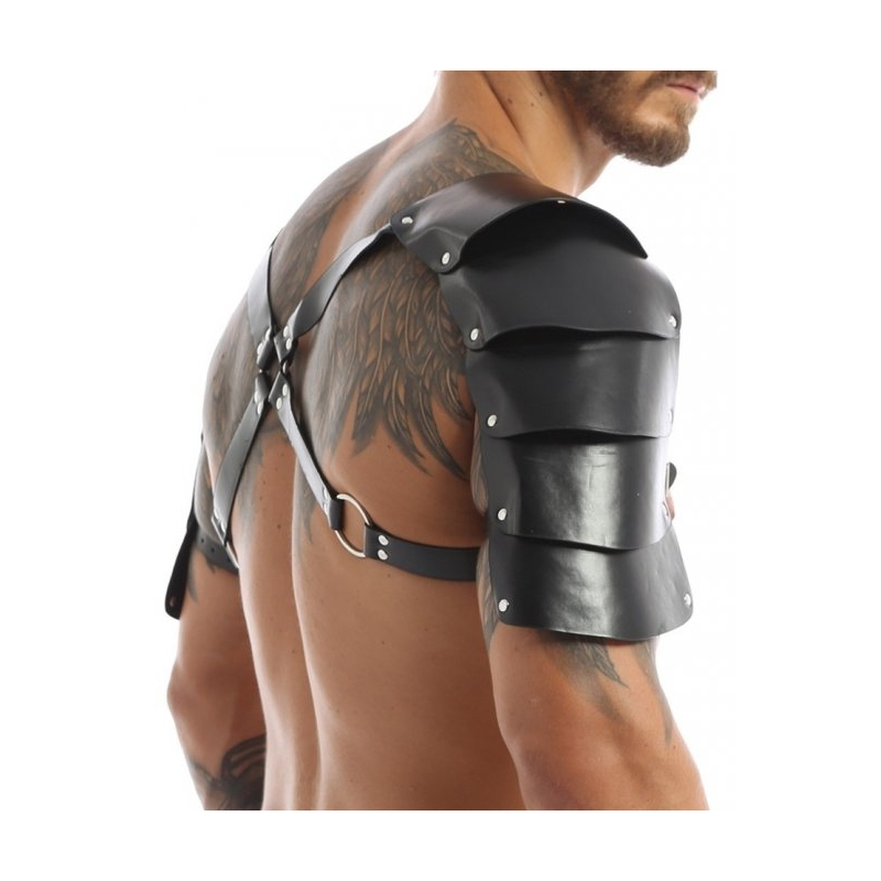 harnais avec epaules armors simili noir 3