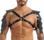 harnais avec epaules armors simili noir 5