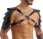 harnais avec epaules armors simili noir 7
