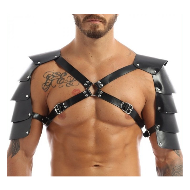 harnais avec epaules armors simili noir