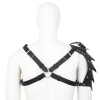 harnais avec epaulette gladiator simili noir 1
