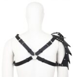 harnais avec epaulette gladiator simili noir 1