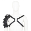 harnais avec epaulette gladiator simili noir
