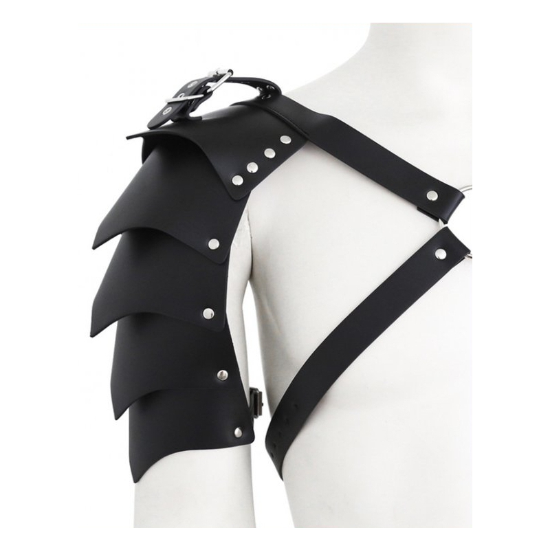 harnais avec epaulette gladiator simili noir 2