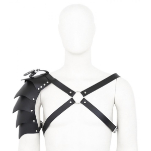 harnais avec epaulette gladiator simili noir