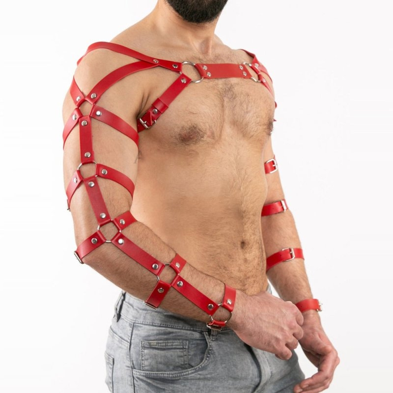 harnais bras et epaules arms rouge 1