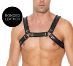 harnais buckle bulldog noir scaled