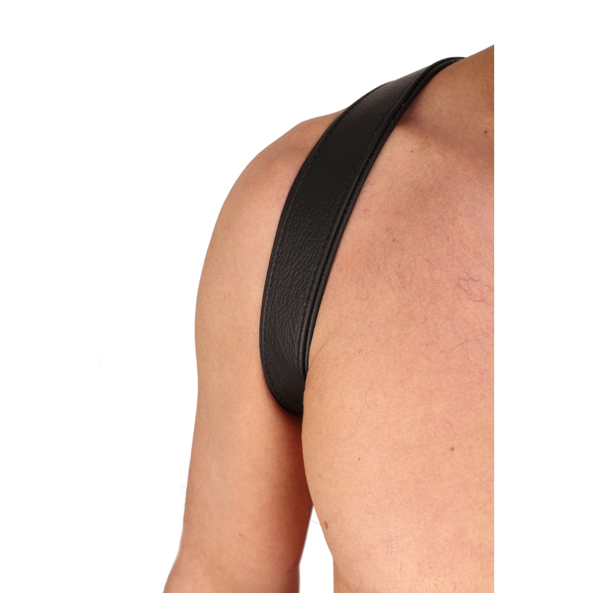 harnais butterfly en cuir noirrouge 7 scaled