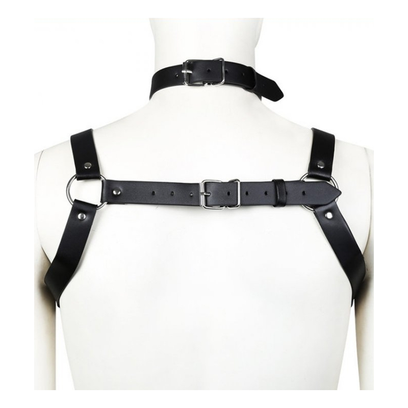 harnais chest belt noir 1