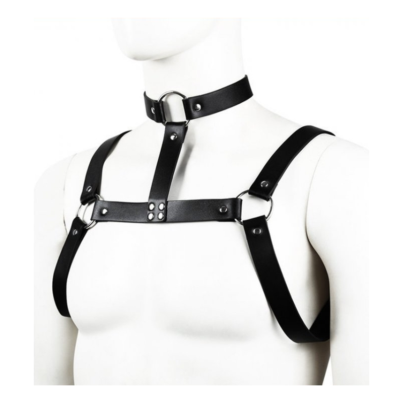 harnais chest belt noir