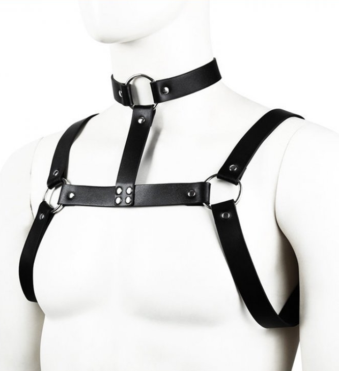 harnais chest belt noir