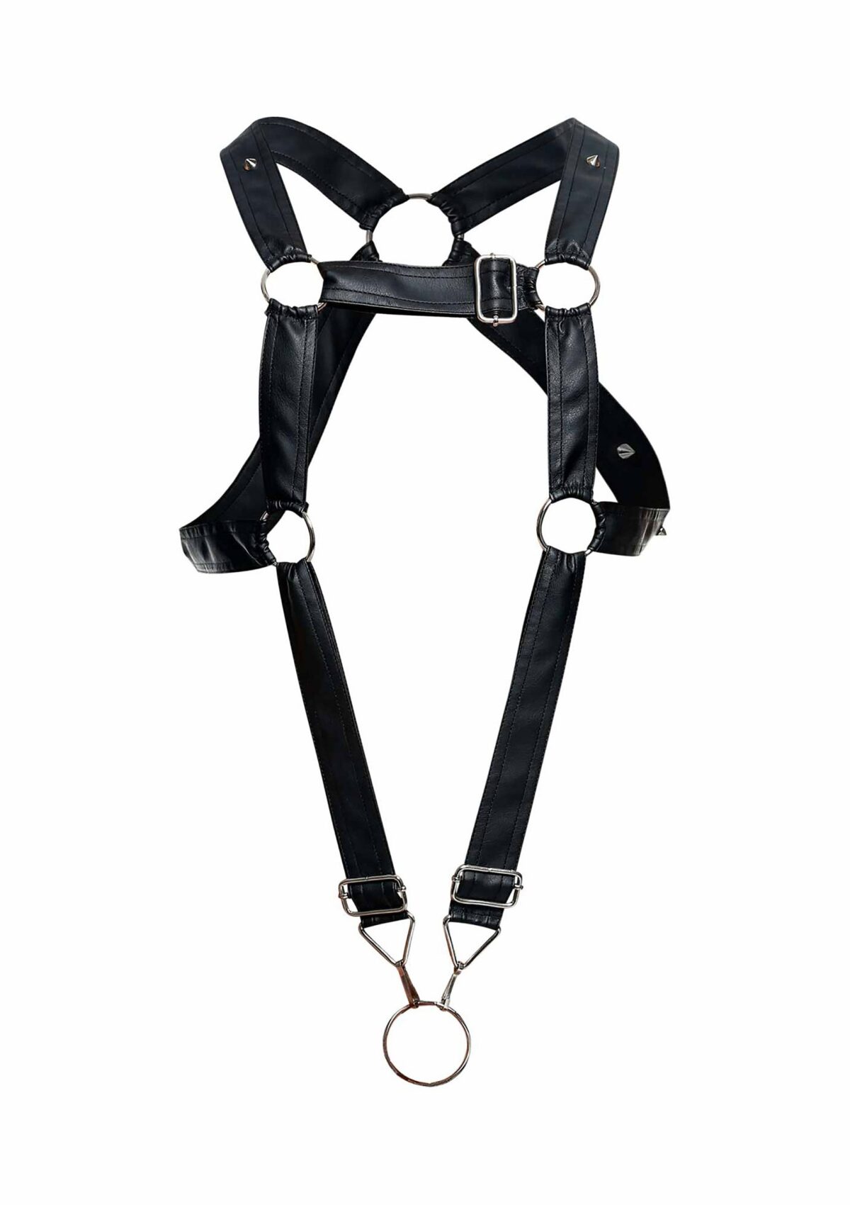 harnais cross cockring dngeon noir 5