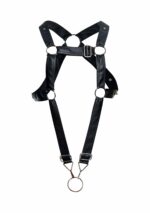 harnais cross cockring dngeon noir 5