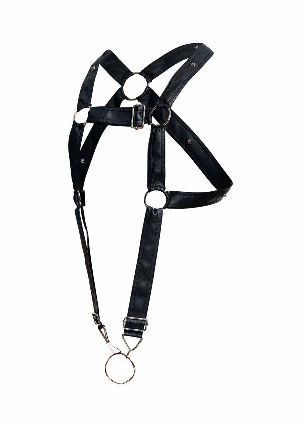 harnais cross cockring dngeon noir 6
