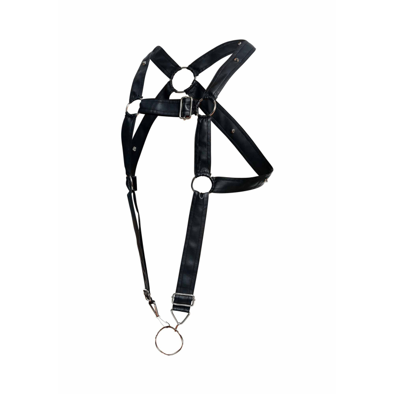 harnais cross cockring dngeon noir 6
