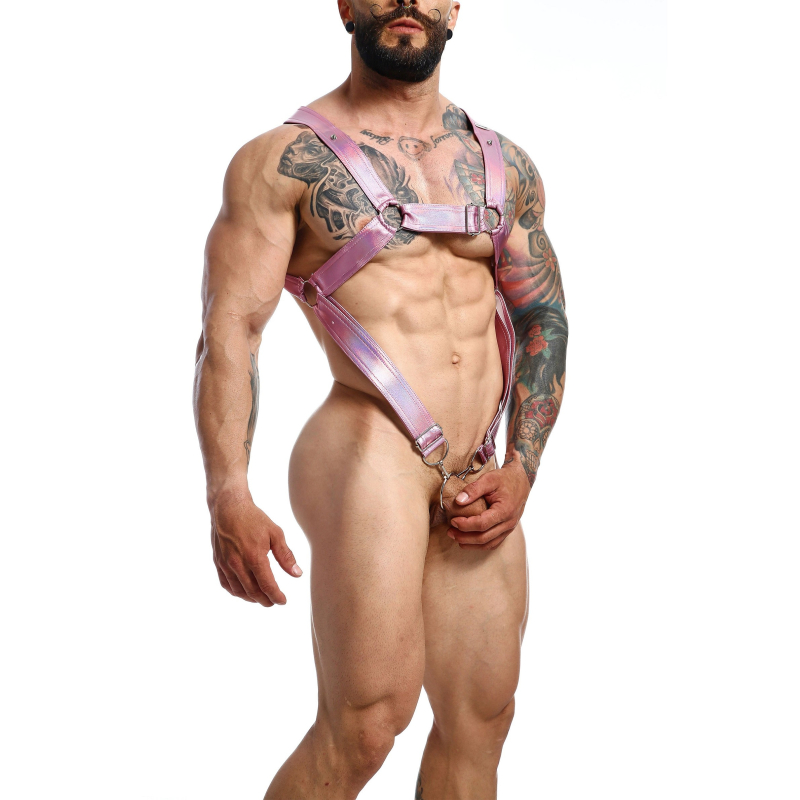 harnais cross cockring dngeon rose 2