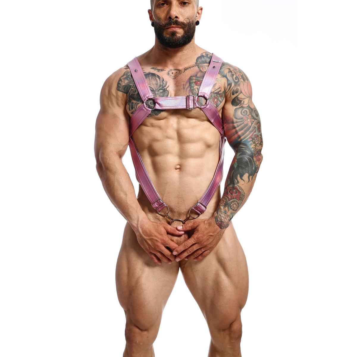 harnais cross cockring dngeon rose 3