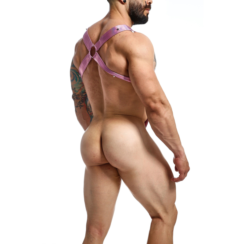 harnais cross cockring dngeon rose 4
