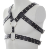 harnais double belt simili noir