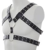 harnais double belt simili noir