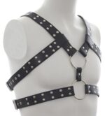 harnais double belt simili noir 2