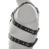 harnais double belt simili noir 3