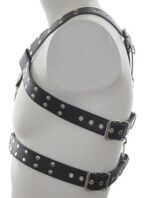 harnais double belt simili noir 3