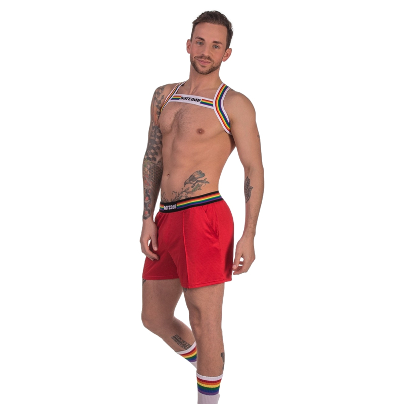 harnais elastique barcode pride blanc 6