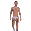 harnais elastique barcode pride blanc 7