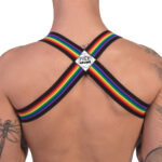 harnais elastique barcode pride noir 1